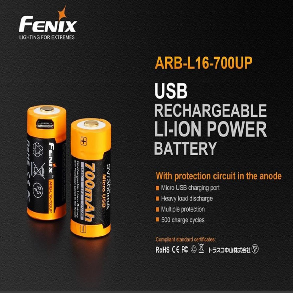 Batería Fénix ARB-L16 de 700UP mAh/16340