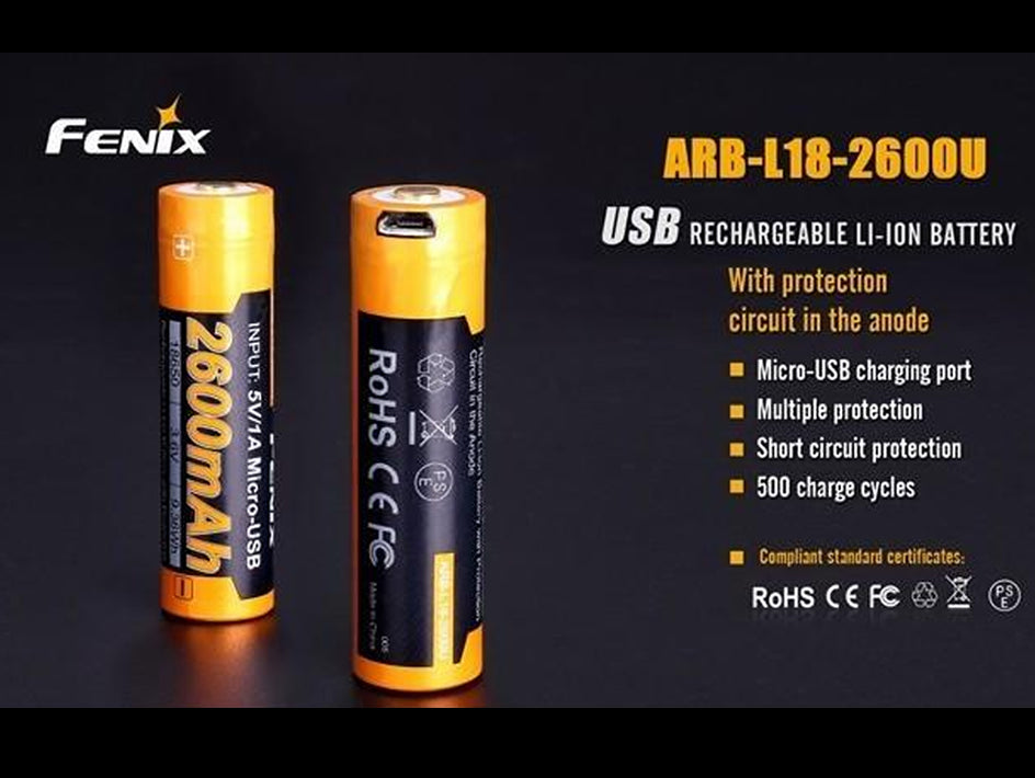 Batería Fénix ARB-L18 de 2600U mAh/18650
