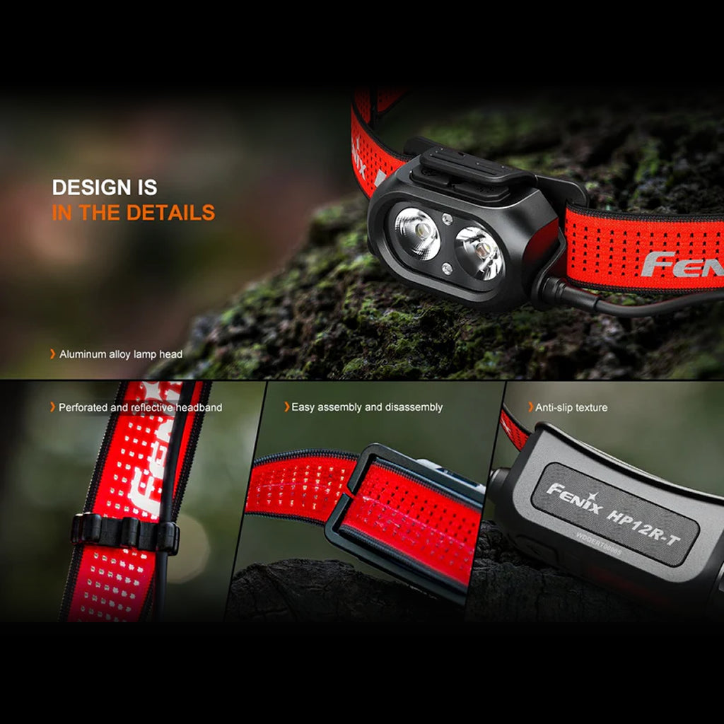 Linterna Frontal Fenix HP12R-T Roja