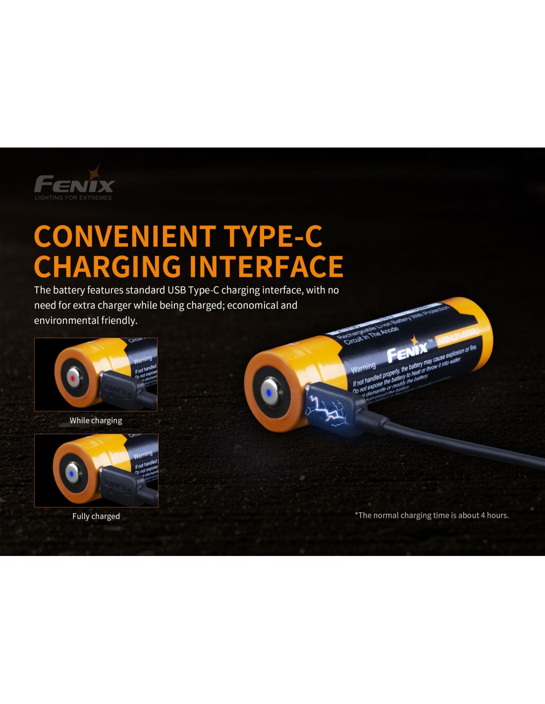 Batería Fenix ARB-L21 de 5000U mAh 21700