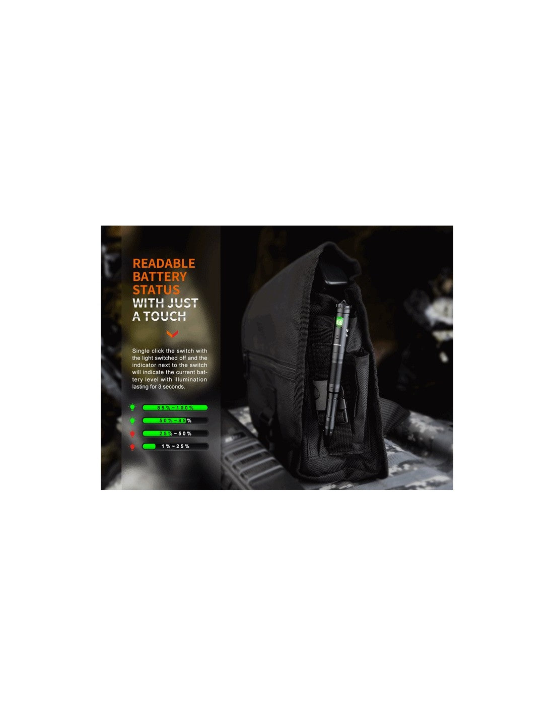 Lápiz Táctico Fénix T6 con Linterna