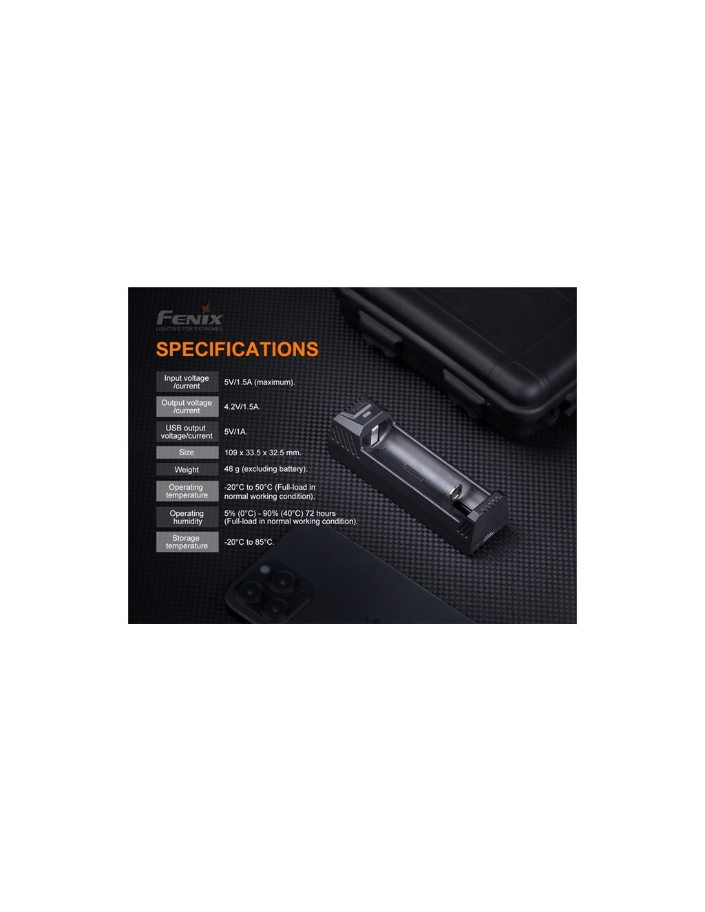 Cargador Inteligente Fenix ARE- X1 V2.0