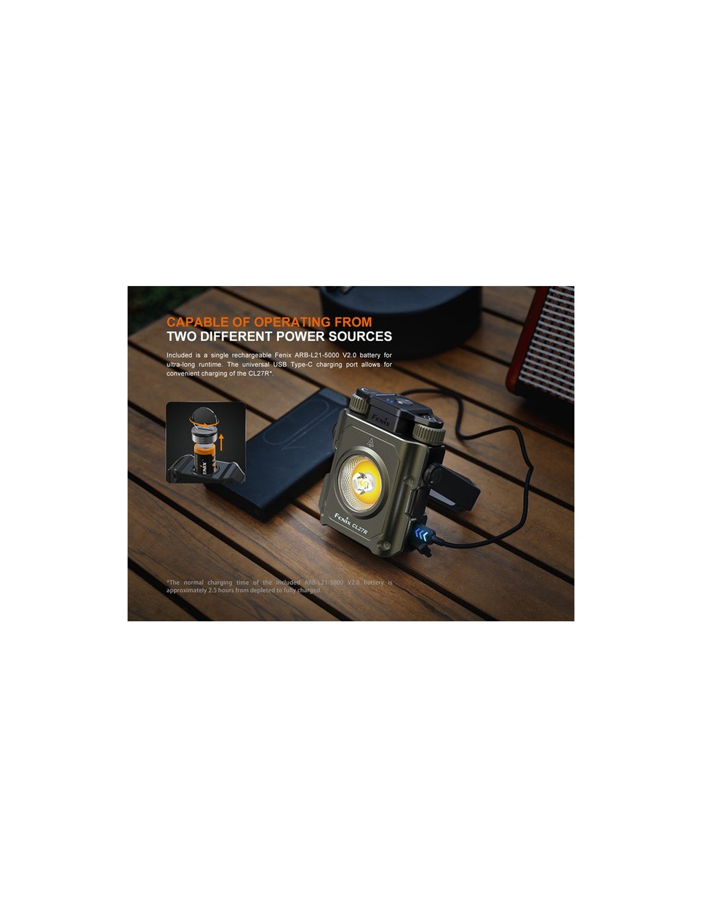 Linterna Fénix CL-27R Camping