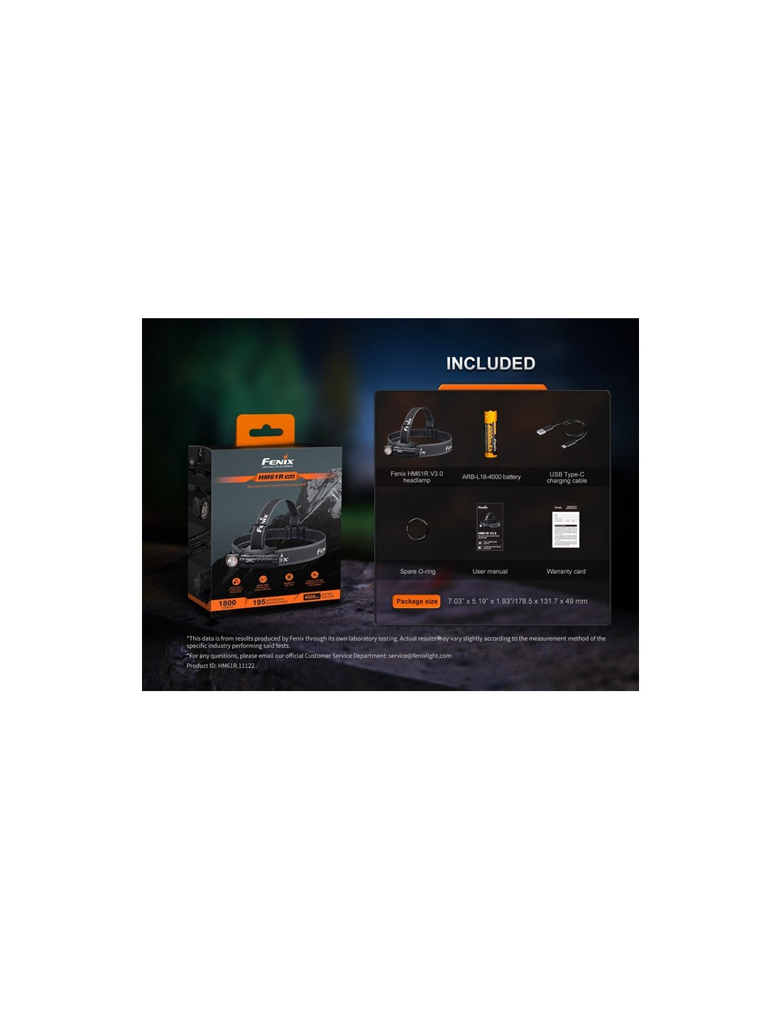 Linterna Fenix HM 61R  V3.0