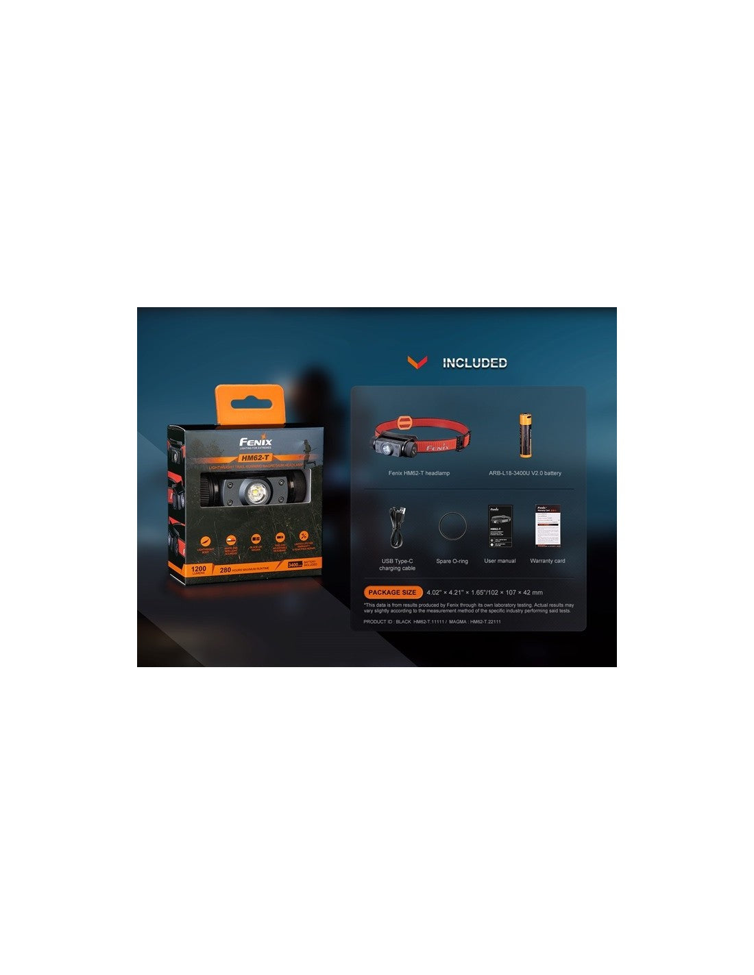 Linterna Frontal Fenix HM-62-T