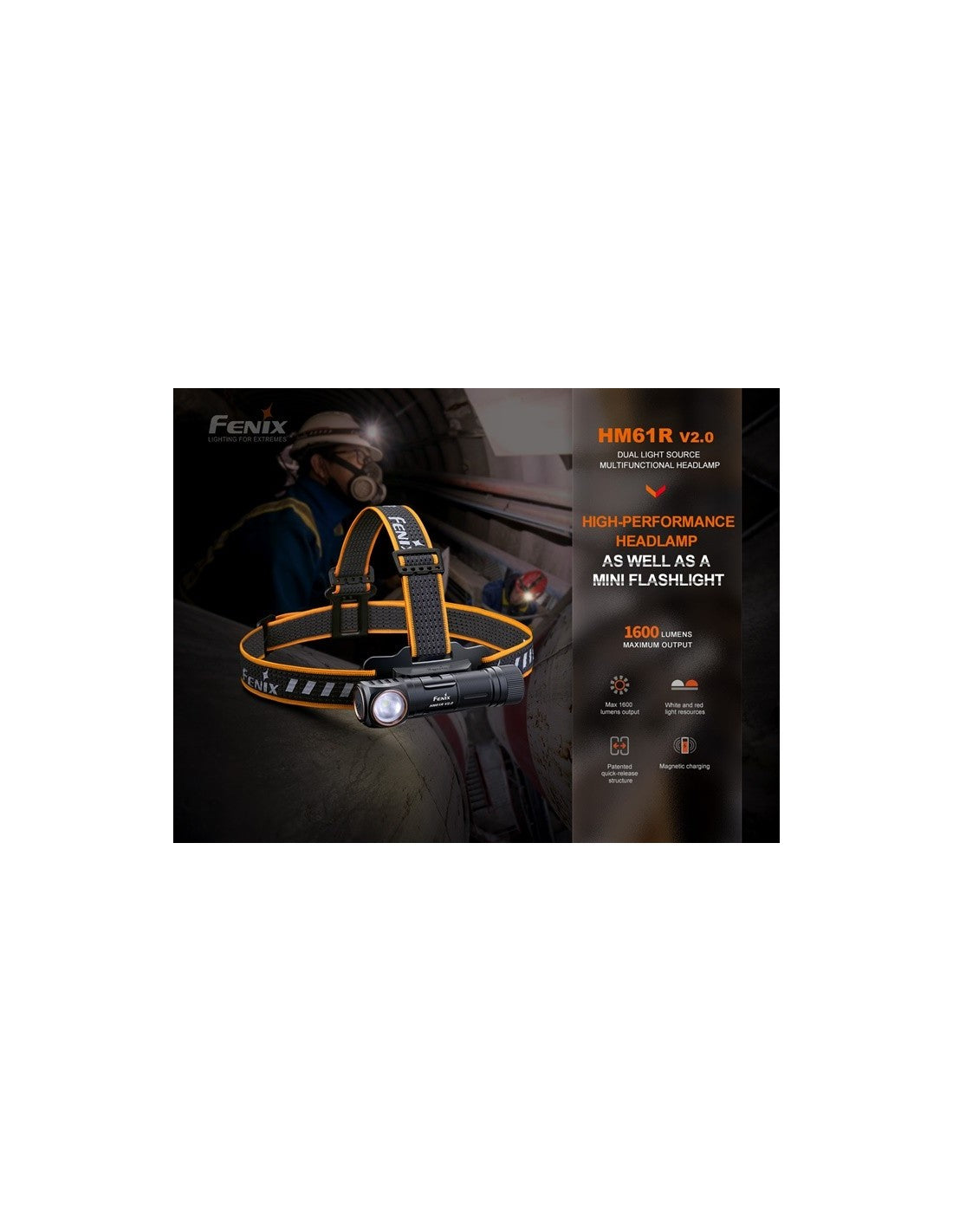 Linterna Frontal Fenix HM-61R v2.0
