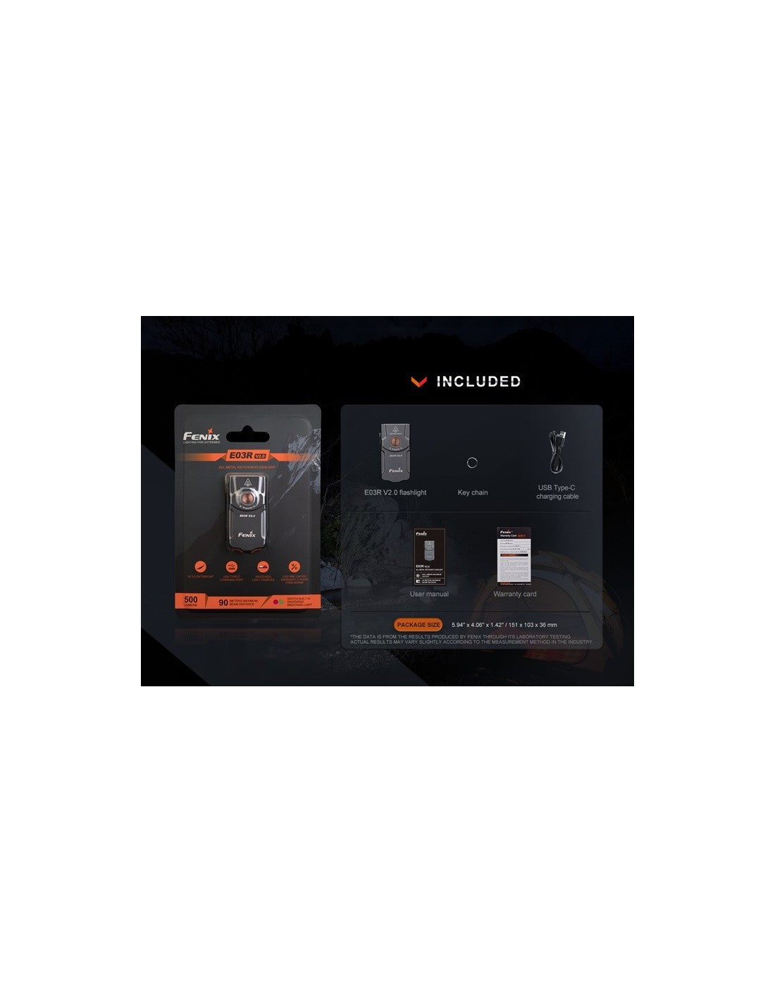 Linterna Fenix llavero E-03R