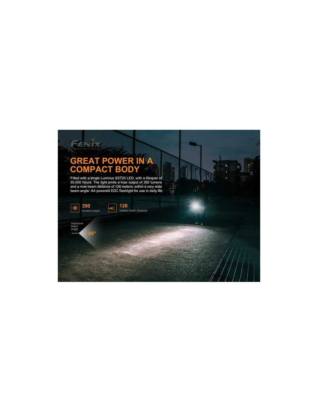 Linterna Fenix E20 V2.0 Pila AA