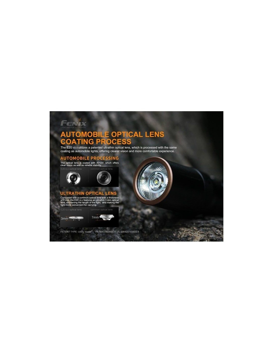 Linterna Fenix E20 V2.0 Pila AA