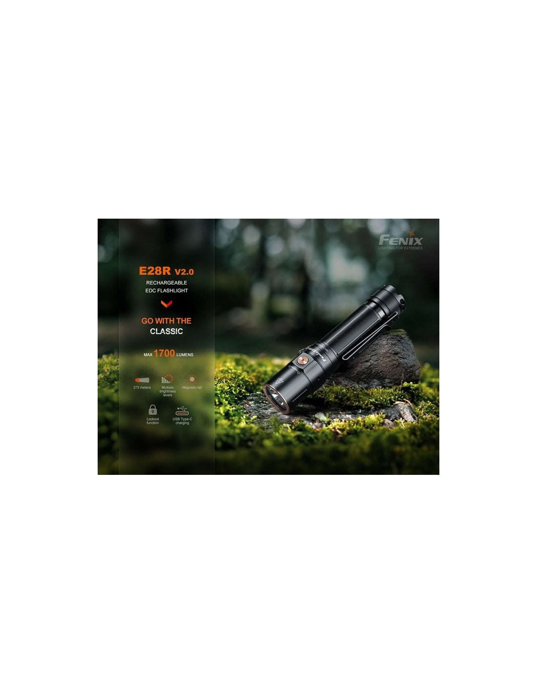 Linterna Fenix E28R V2.0 Recargable