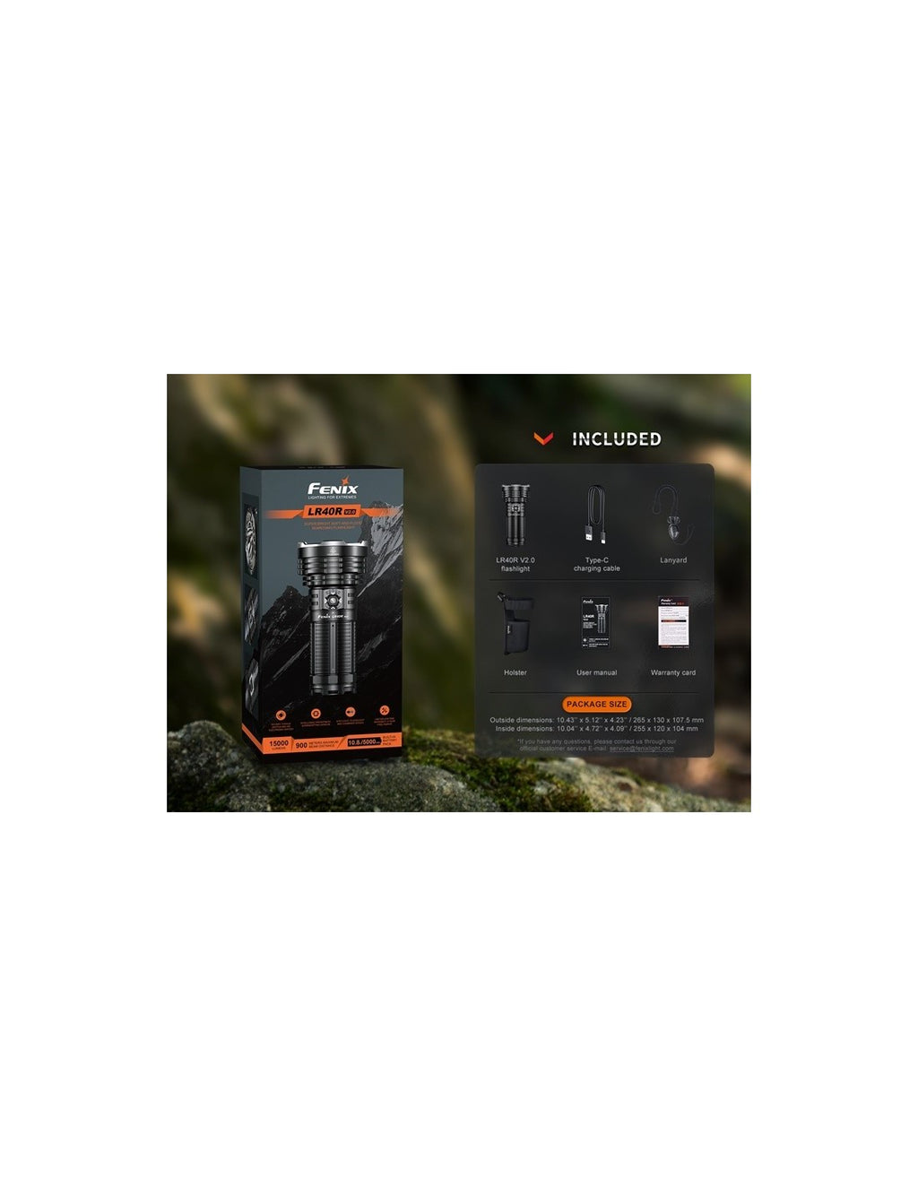 Linterna Potente Fenix LR40R v2.0
