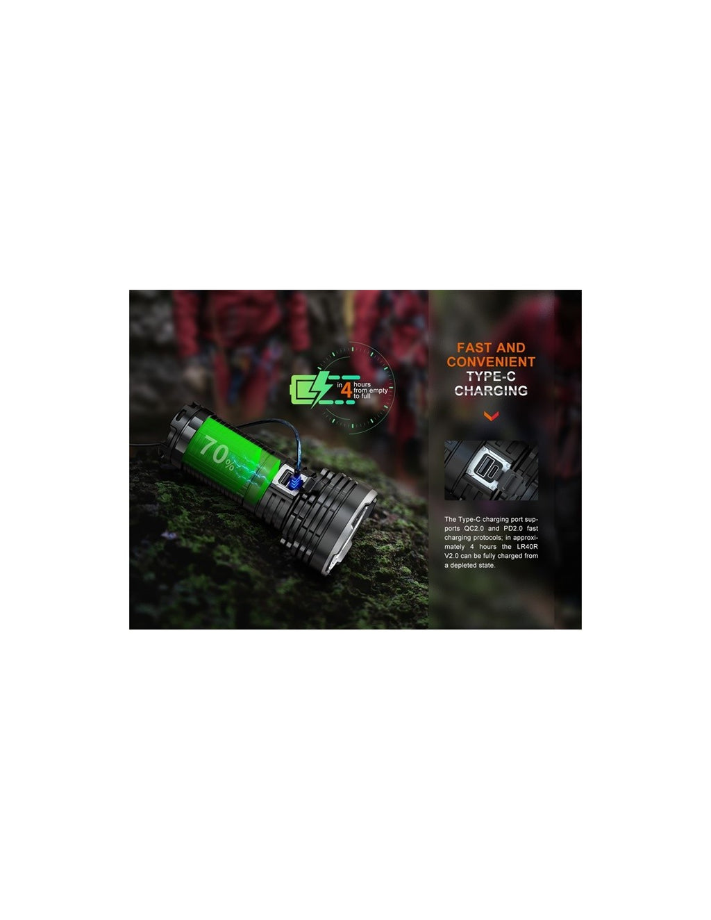 Linterna Potente Fenix LR40R v2.0