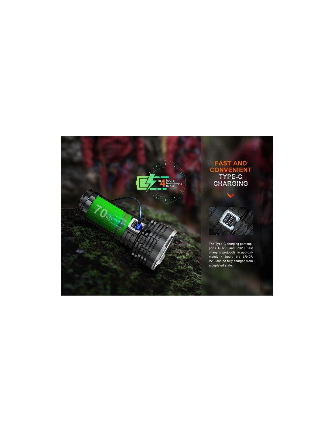 Linterna Potente Fenix LR40R v2.0
