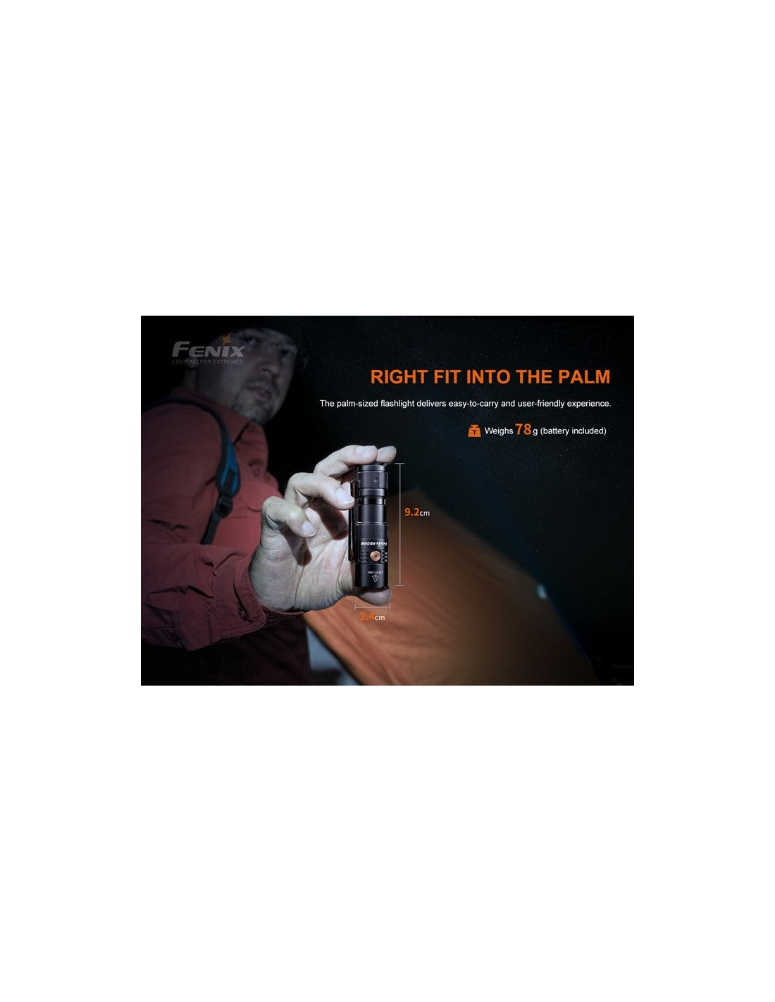 Linterna Fénix PD-25R de 800 Lúmenes