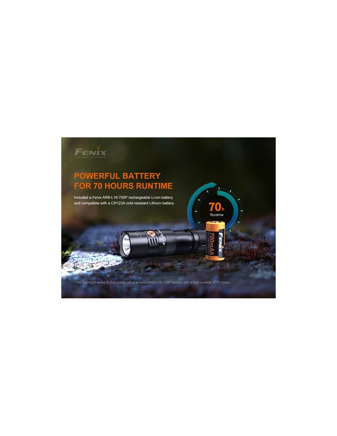 Linterna Fénix PD-25R de 800 Lúmenes