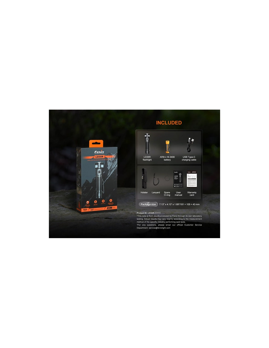 Linterna Fenix Recargable LD-35R