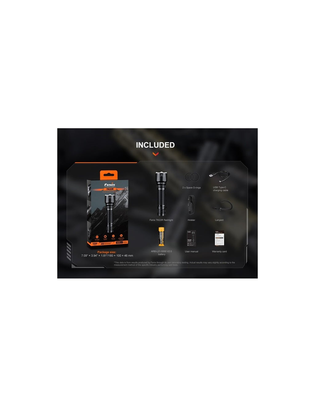 Linterna Táctica Fenix TK-22R