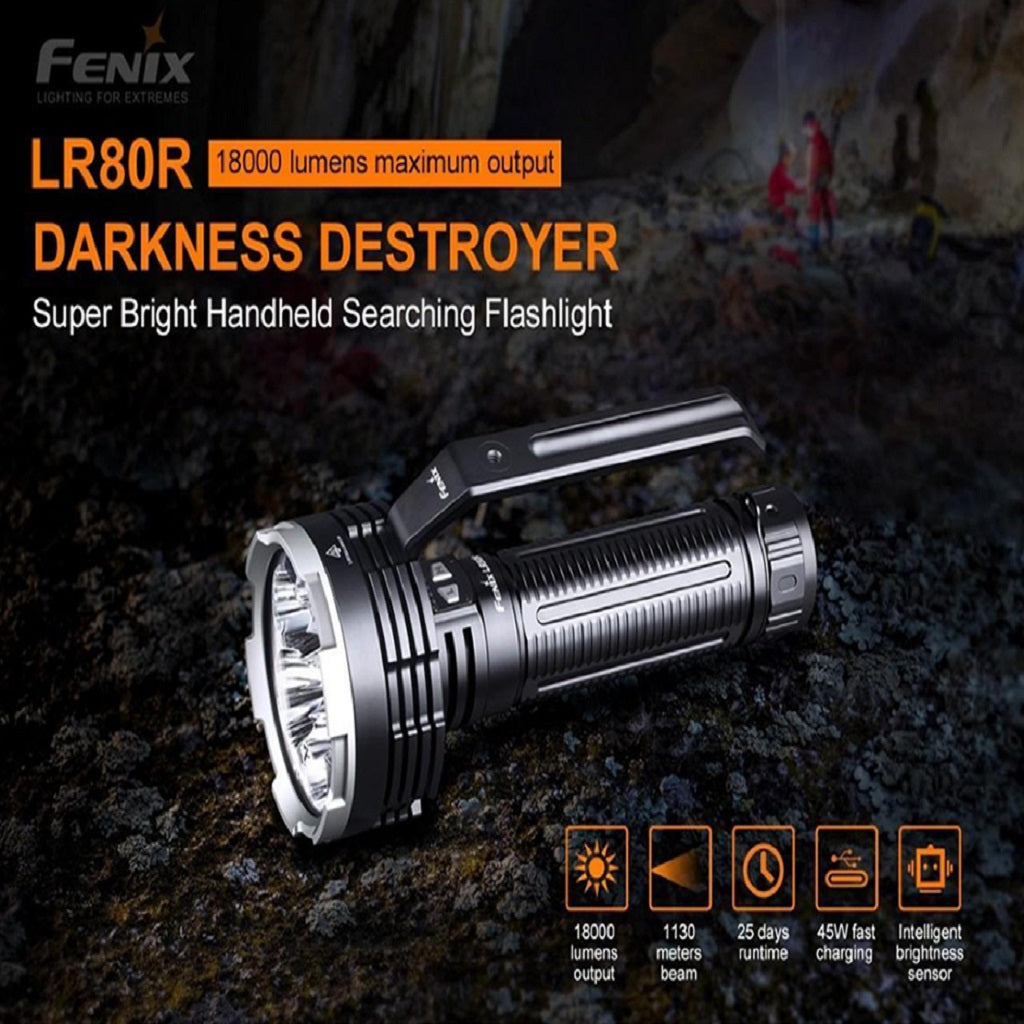 Linterna Fénix LR-80R con 18000 lúmenes