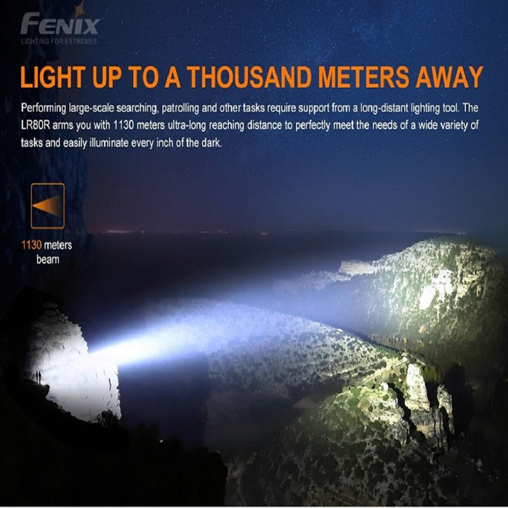 Linterna Fénix LR-80R con 18000 lúmenes