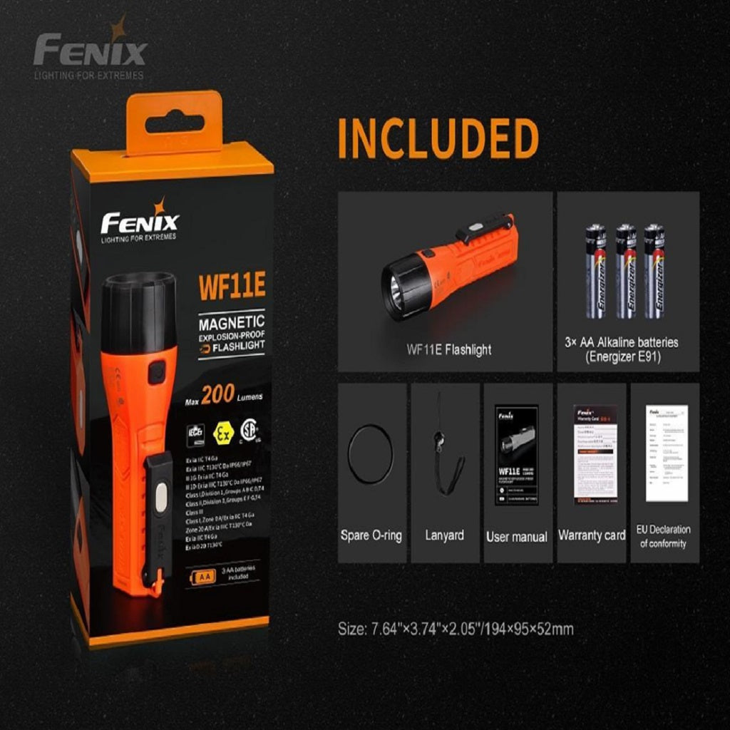 Fénix WF11E – Linterna Anti-Explosiva
